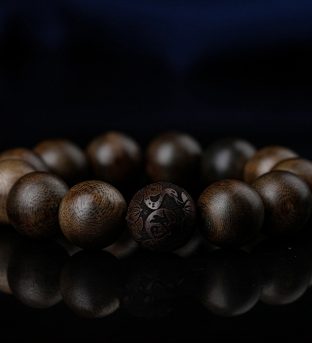 Agarwood Buddha Bead Bracelet - Chinese Zodiac, Good Luck & Protection