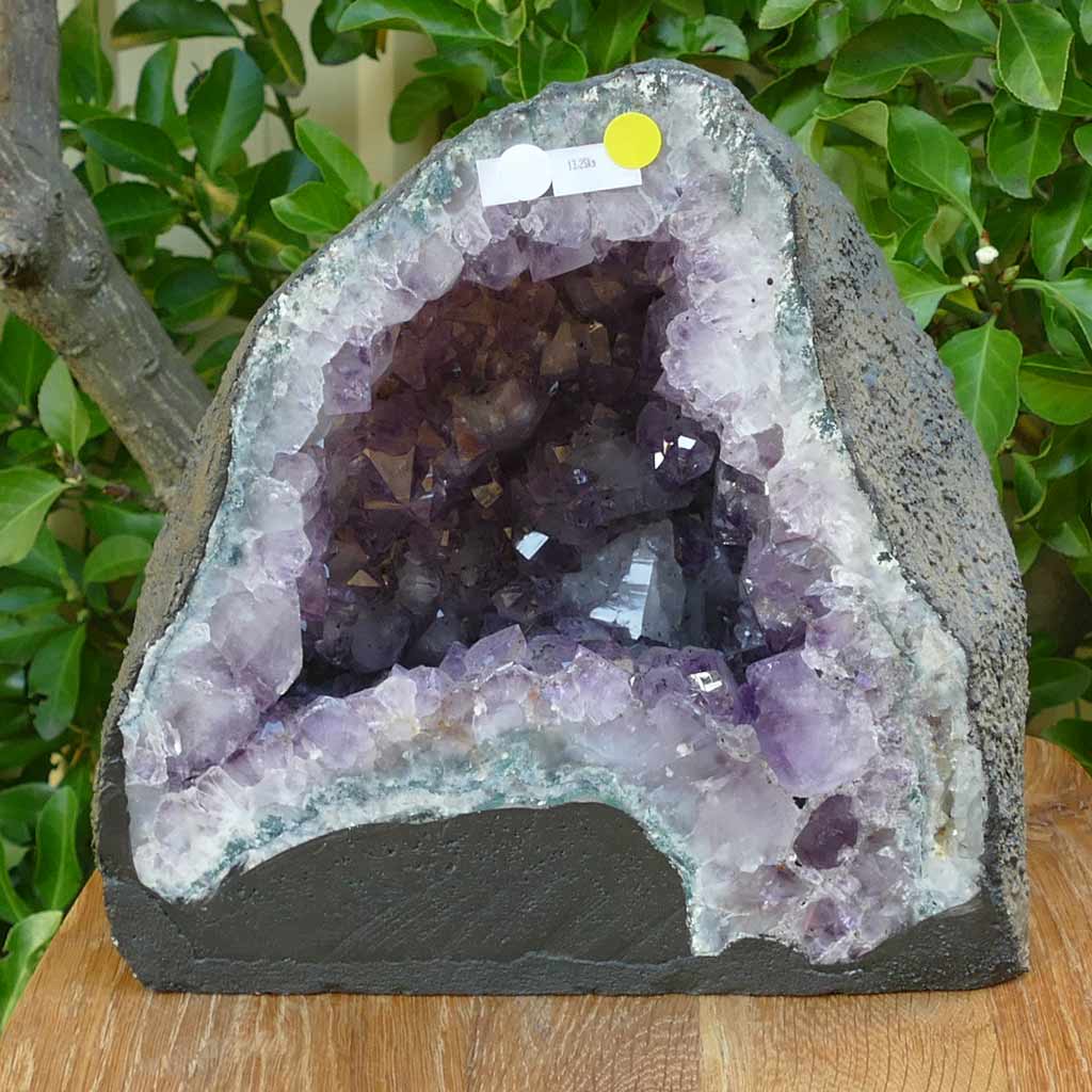 Amethyst Geode Cave with Unique Deep Purple Clusters