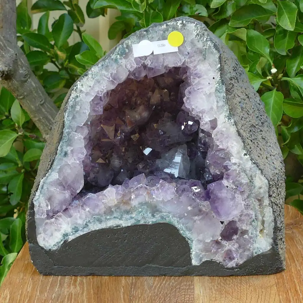 Amethyst Geode Cave with Unique Deep Purple Clusters