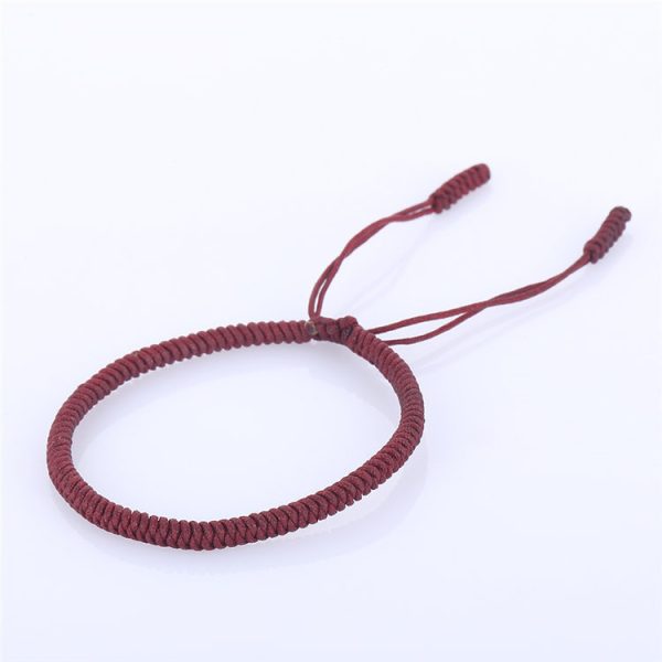 Handmade Tibetan Buddhist Knot Lucky Rope Bracelet - Image 6