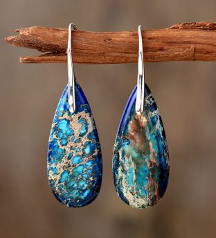 Emperor Stone Healing Crystal Earrings