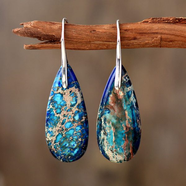 Emperor Stone Healing Crystal Earrings