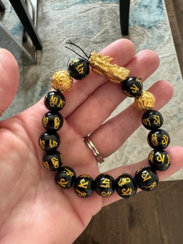 Feng Shui Bracelet – Pixiu Black Obsidian Bracelet for Wealth photo review