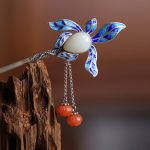 Hetian Jade Leaf Prosperity Charm Hairpin 1
