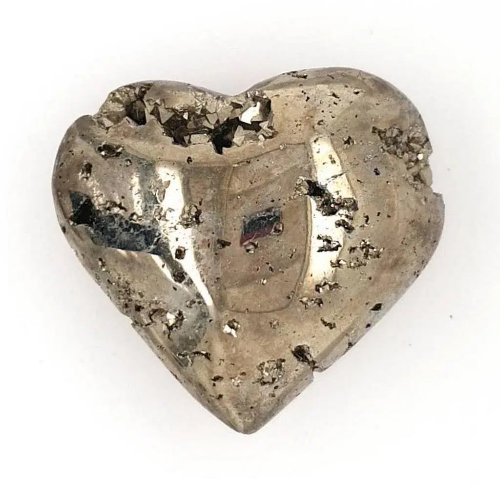Pyrite Crystal Heart Some
