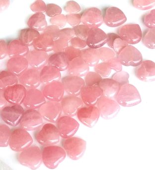 Rose Quartz Heart-Shaped Love Crystals - Love & Romance