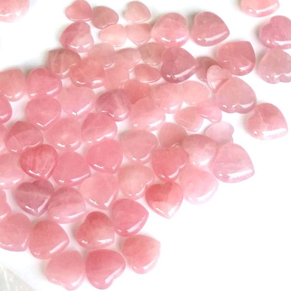 Rose Quartz Heart-Shaped Love Crystals - Love & Romance