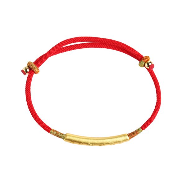 Pure Silver Gold Plated Six Character Mantra Lucky Charms String Bracelet Feng Shui Chinese Gifts for Adjustable Attract Money for Good Wealth Bring Prosperity - Image 3