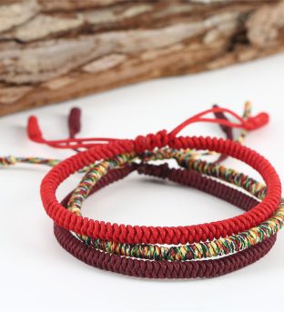 Handmade Tibetan Buddhist Knot Lucky Rope Bracelet