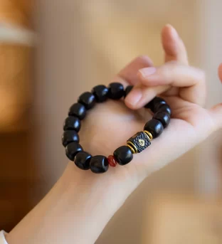 Black Ebony Wood Bracelet