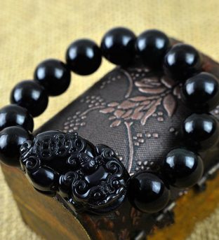 Black Obsidian Pixiu Bracelet