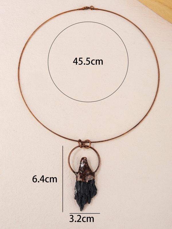 Black Tourmaline Copper Pendants