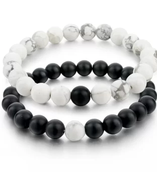 Black & White Distance Bracelets Bundle