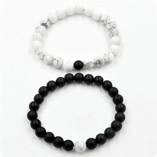 Black & White Distance Bracelets Bundle