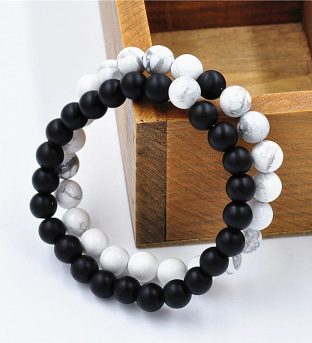 Black & White Distance Bracelets Bundle