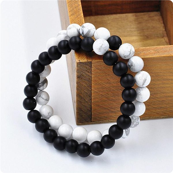 Black & White Distance Bracelets Bundle