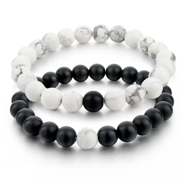 Black & White Distance Bracelets Bundle