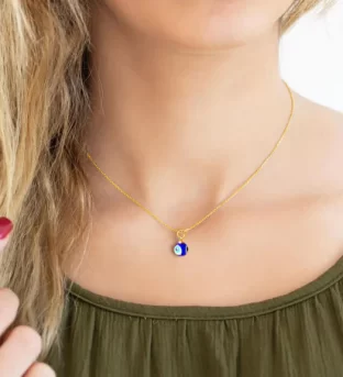 Blue Evil Eye Protection Necklace