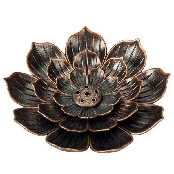 Bronze Lotus Incense Burner