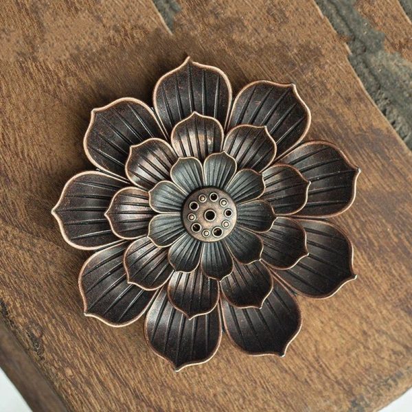 Bronze Lotus Incense Burner