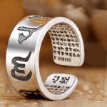 Buddhist Mantra Heart Sutra Ring