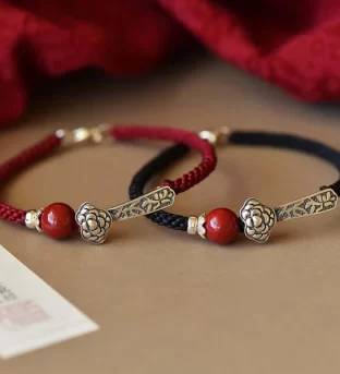 Cinnabar Blessing String Bracelet