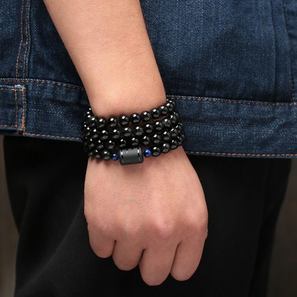 Dragon and Phoenix Obsidian Bracelet Wrap