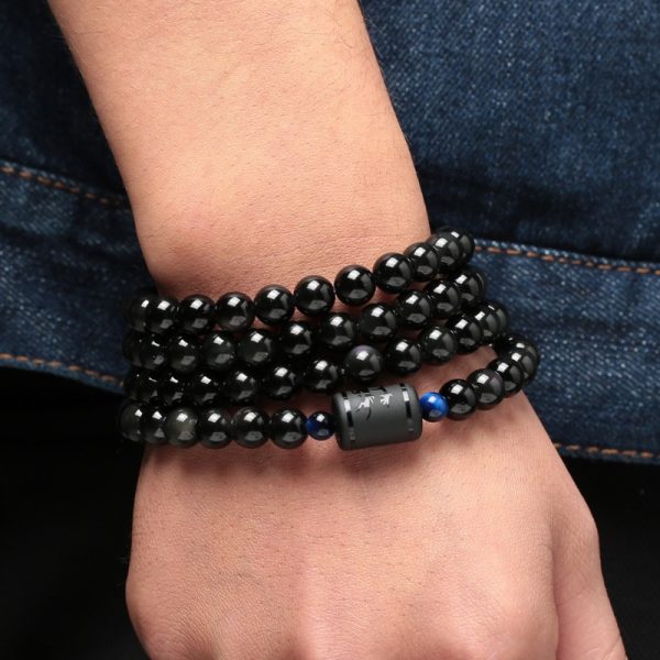 Dragon and Phoenix Obsidian Bracelet Wrap