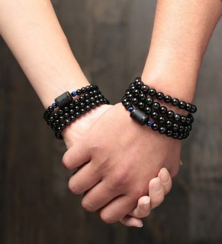 Dragon and Phoenix Obsidian Bracelet Wrap