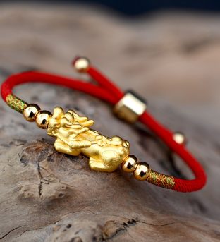 Feng Shui Red String Pixiu Bracelet