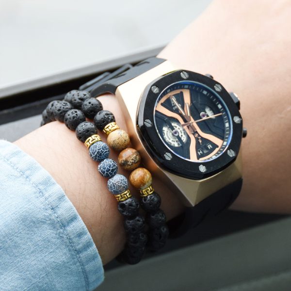 Grounding Lava Stone Bracelet
