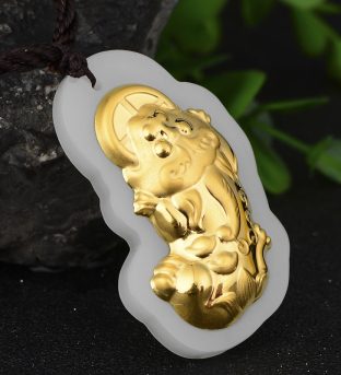 Hetian Jade Pixiu Necklace