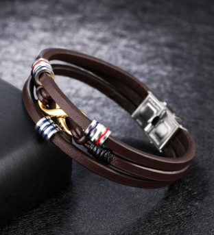 Leather Infinity Bracelet
