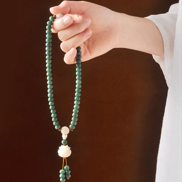 Lotus Cyan Bodhi Seed Bracelet