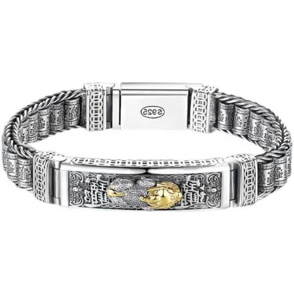Money Pixiu Prayer Wheel Bracelet
