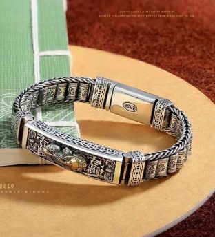 Money Pixiu Prayer Wheel Bracelet