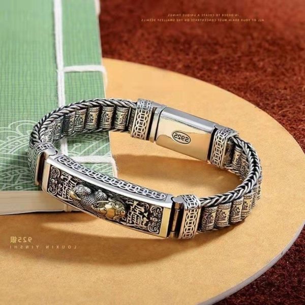 Money Pixiu Prayer Wheel Bracelet