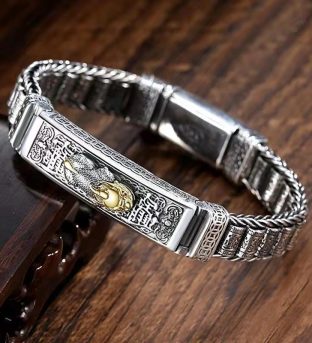 Money Pixiu Prayer Wheel Bracelet