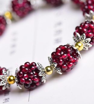 Natural Garnet Bracelet