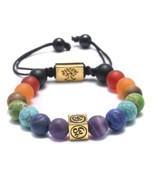 Om Chakra Tree of Life Bracelet