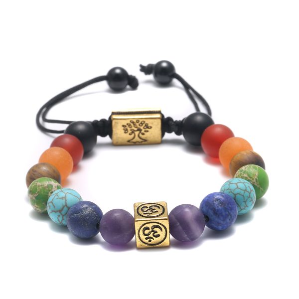 Om Chakra Tree of Life Bracelet