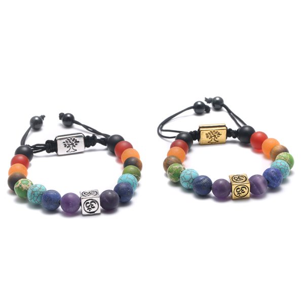 Om Chakra Tree of Life Bracelet