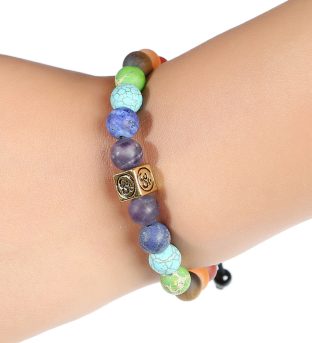 Om Chakra Tree of Life Bracelet