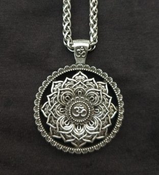 Om Lotus Mandala Necklace