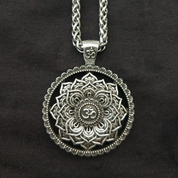 Om Lotus Mandala Necklace
