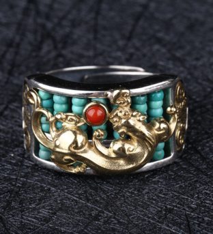 Pixiu Abacus Ring