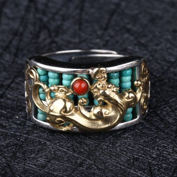 Pixiu Abacus Ring