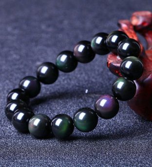 Rainbow Obsidian Crystal Bracelet