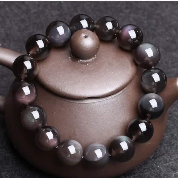 Rainbow Obsidian Crystal Bracelet