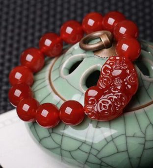 Red Agate Pixiu Bracelet